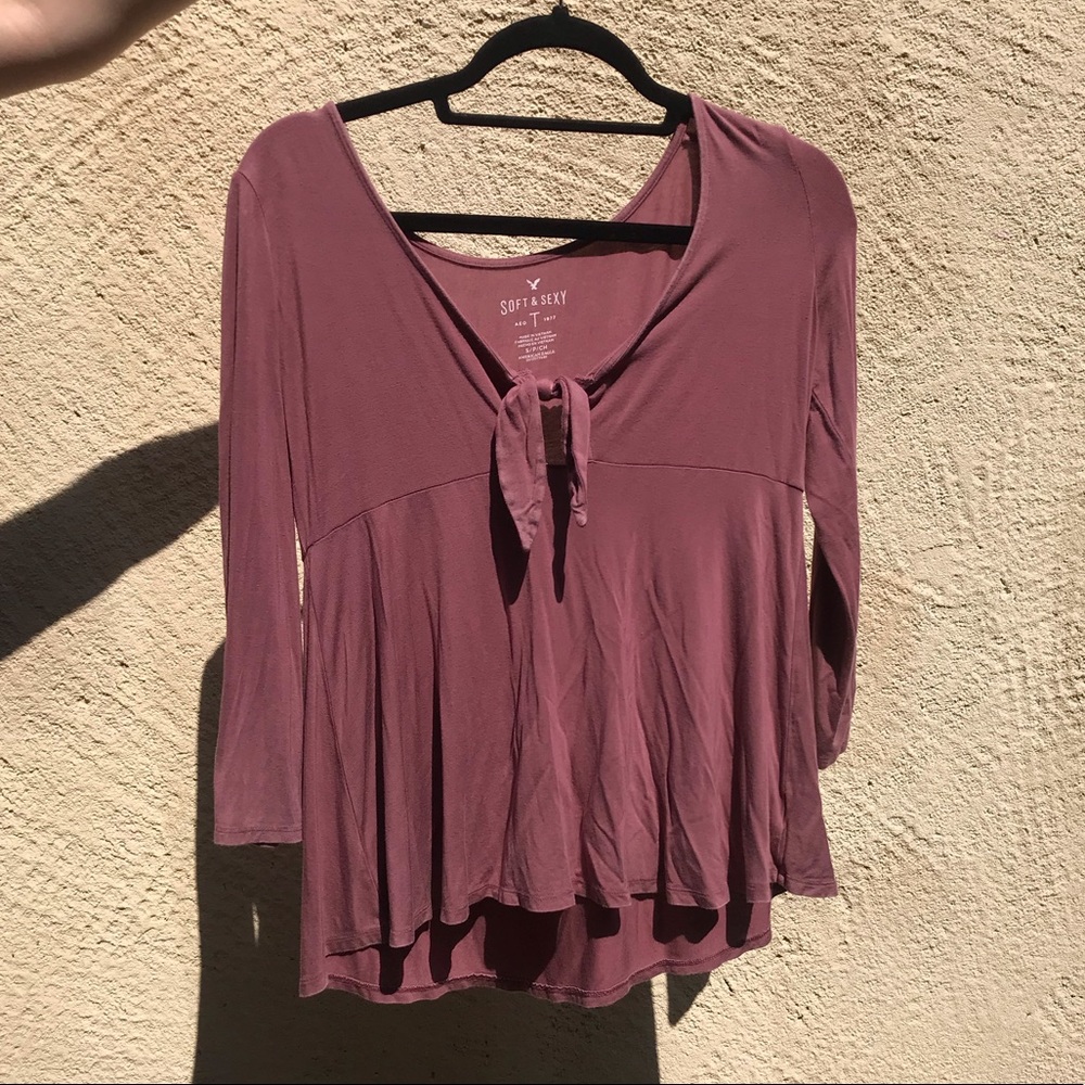 Soft and Sexy Tie Long Sleeve